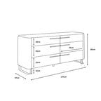 Gianni Chest of 6 Drawers in Dark Oak