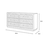 Gilroy 6 Drawer Beige/ Grey Chest