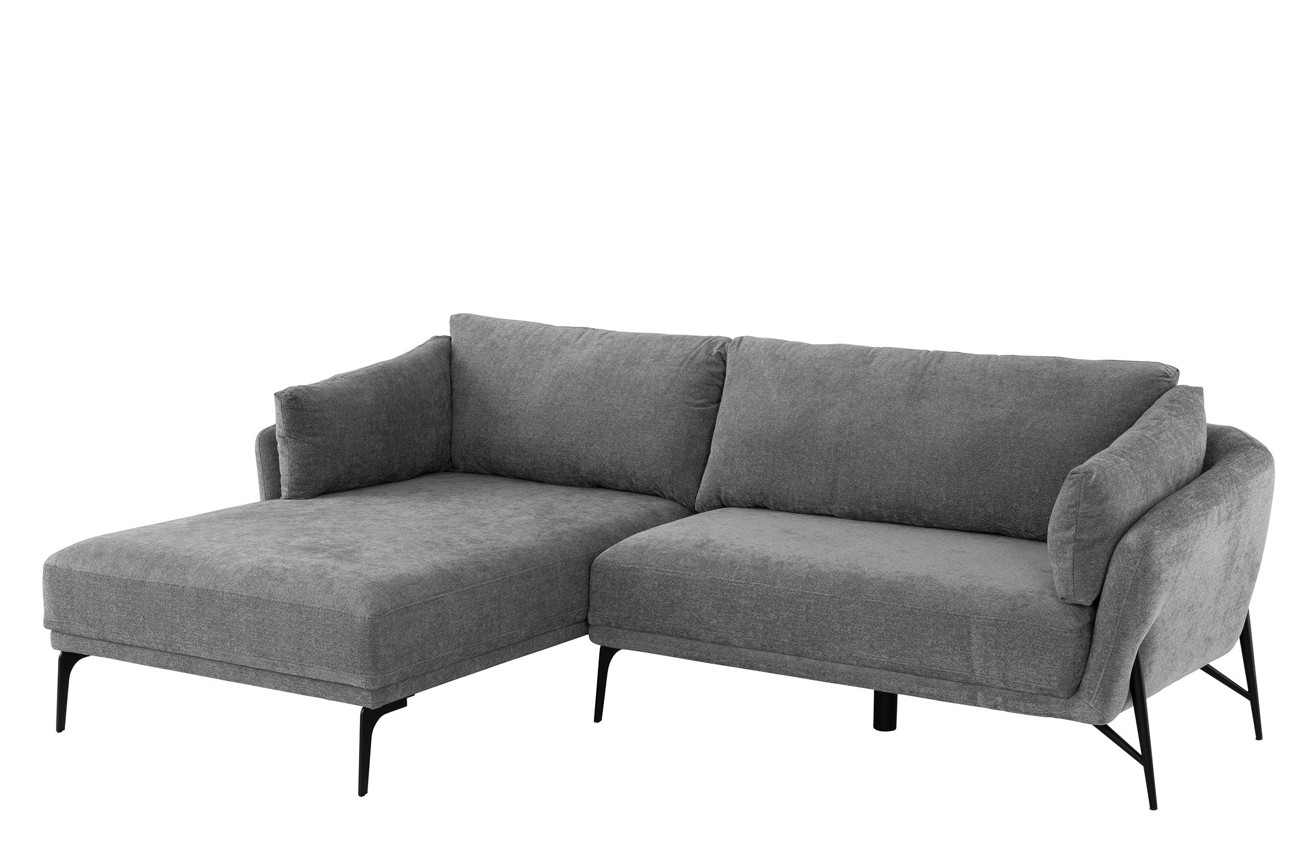 Hilton Corner Sofa - Dark Grey  (left)
