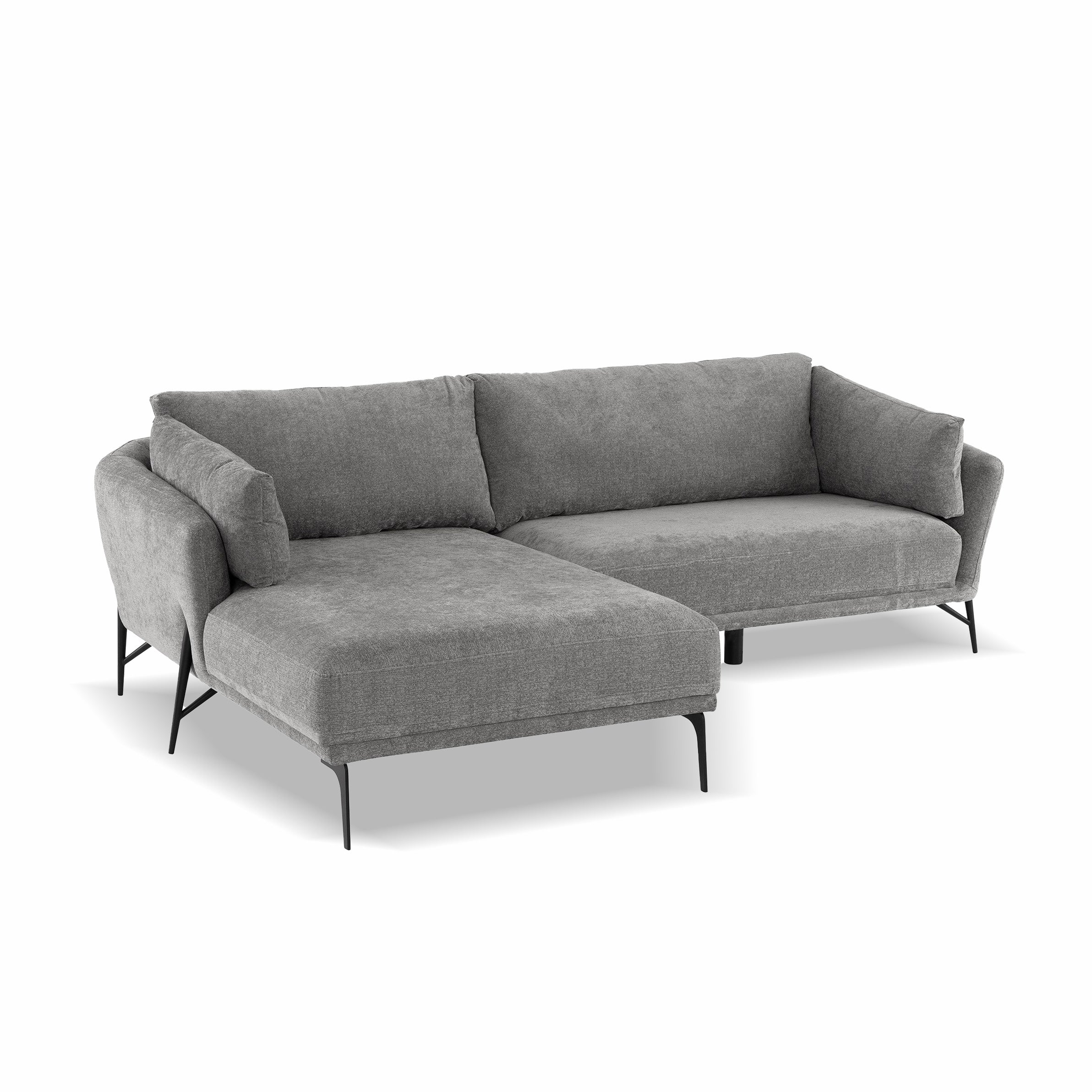 Hilton Corner Sofa - Dark Grey  (left)