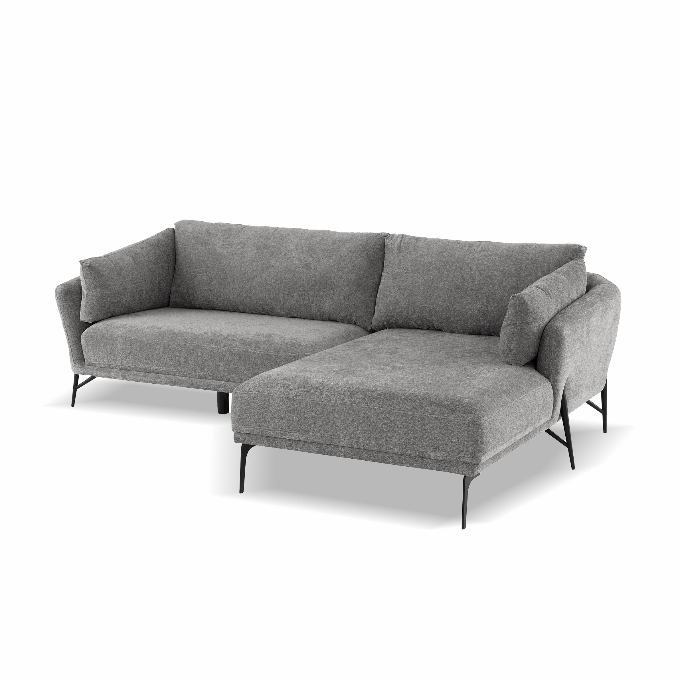 Hilton Corner Sofa - Dark Grey  (right)