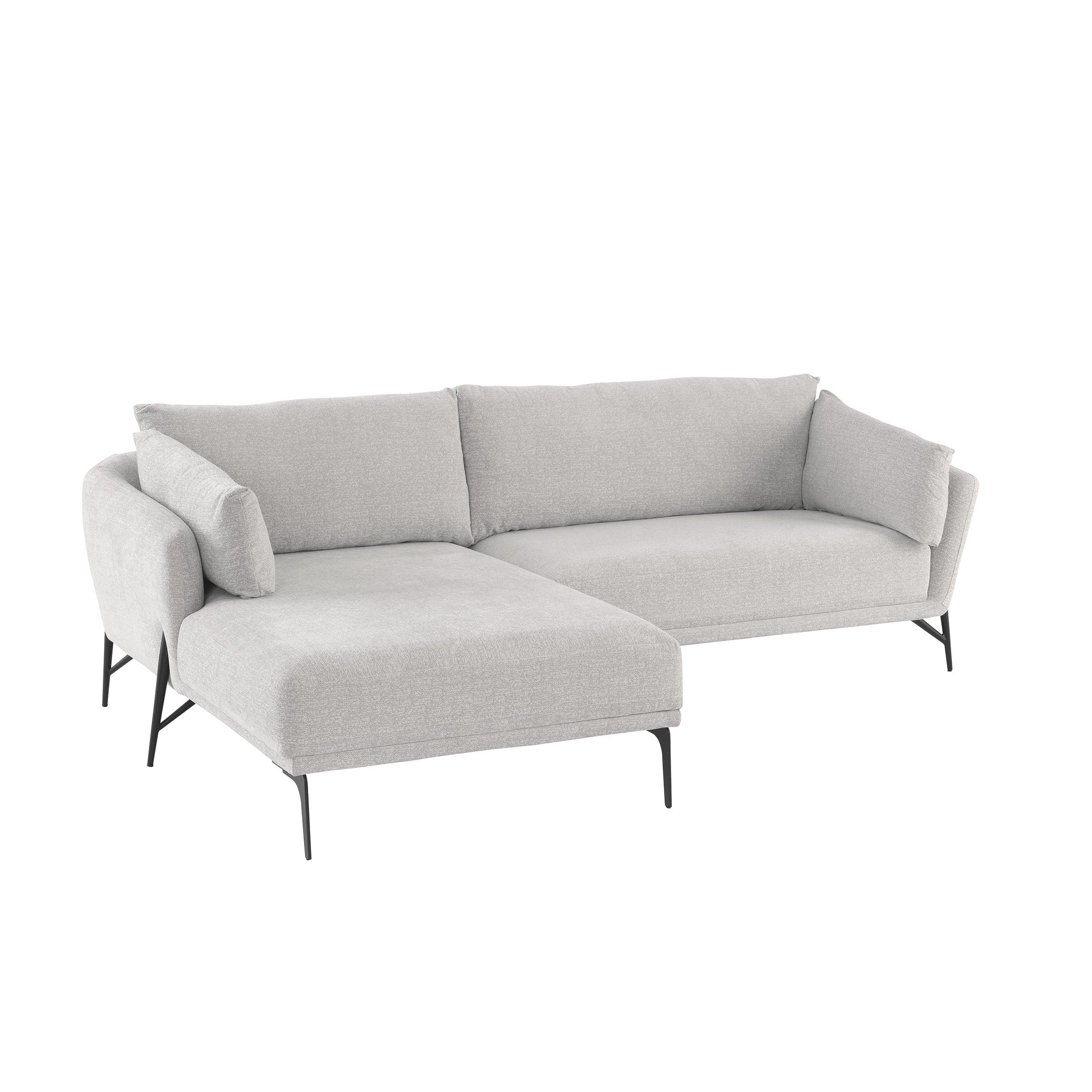 Hilton Corner Sofa - Light Grey  (right)