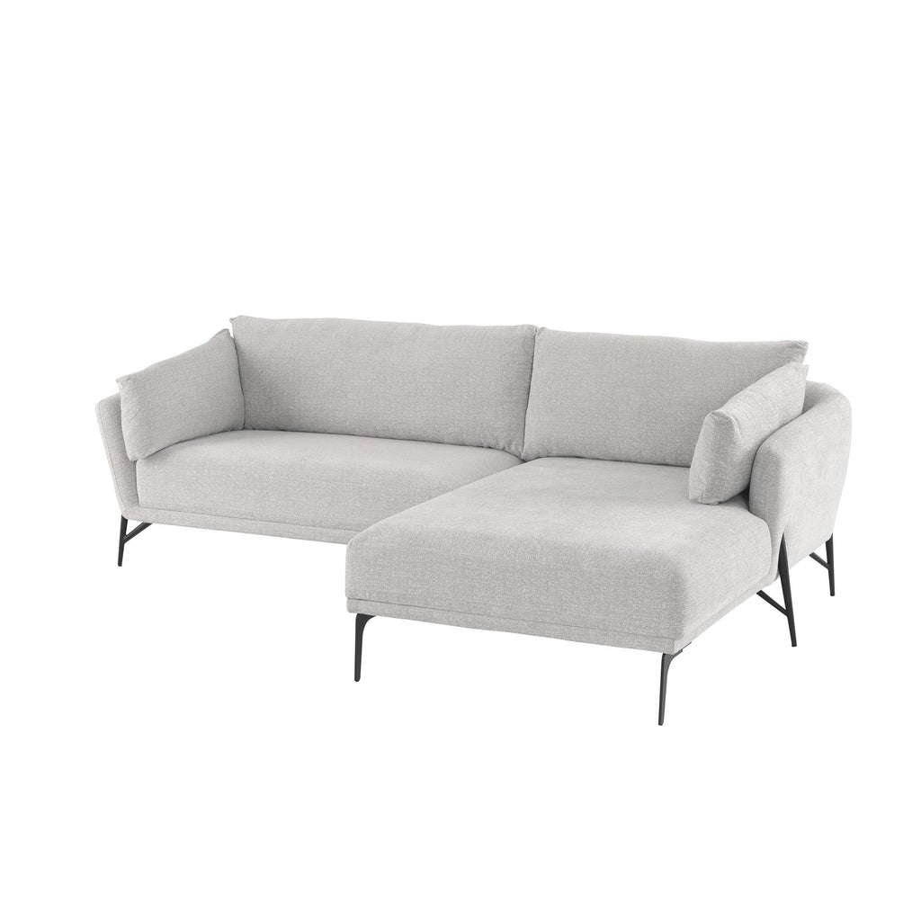 Hilton Corner Sofa - Light Grey  (right)