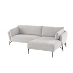 Hilton Corner Sofa - Light Grey  (right)