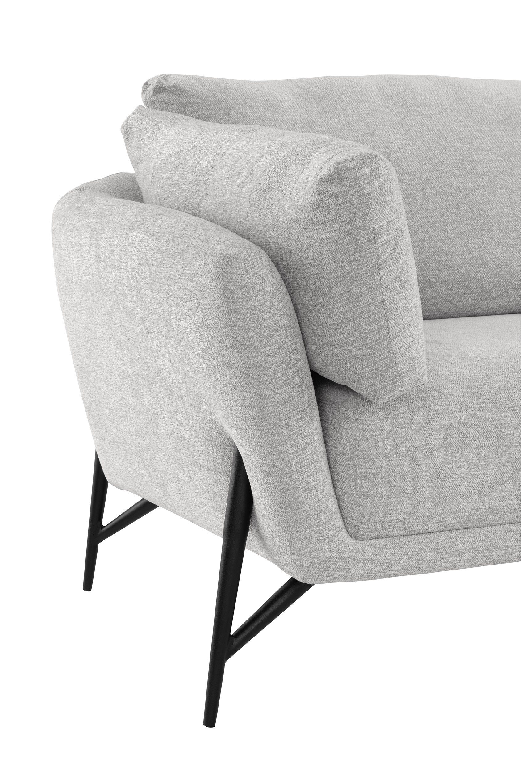 Hilton Corner Sofa - Light Grey  (left)