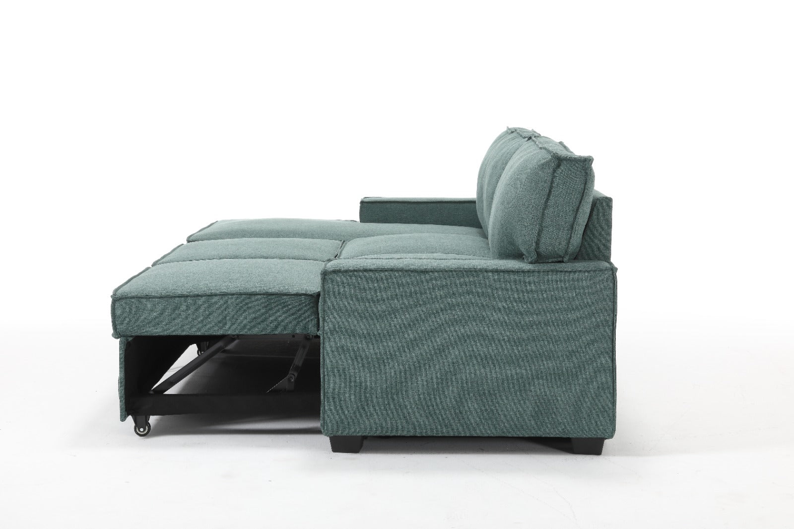 Havar Corner Sofa Bed: Teal (Left)
