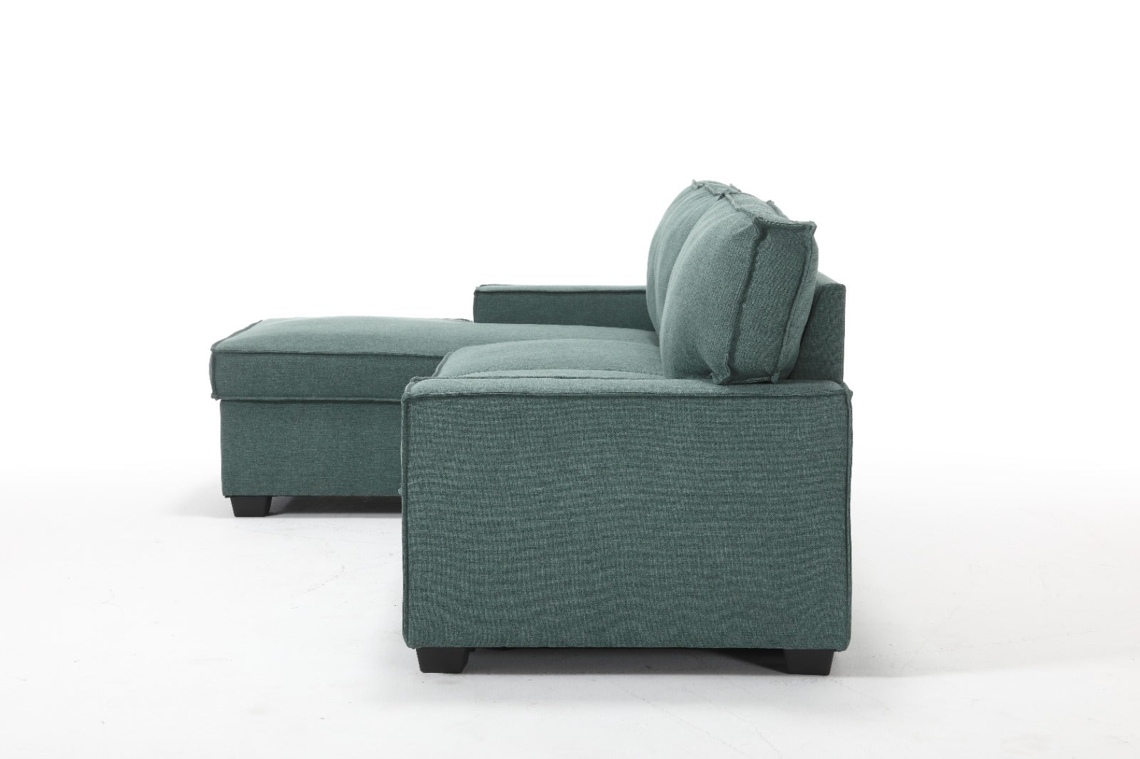 Havar Corner Sofa Bed: Teal (Left)