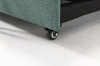 Havar Corner Sofa Bed: Teal (Left)