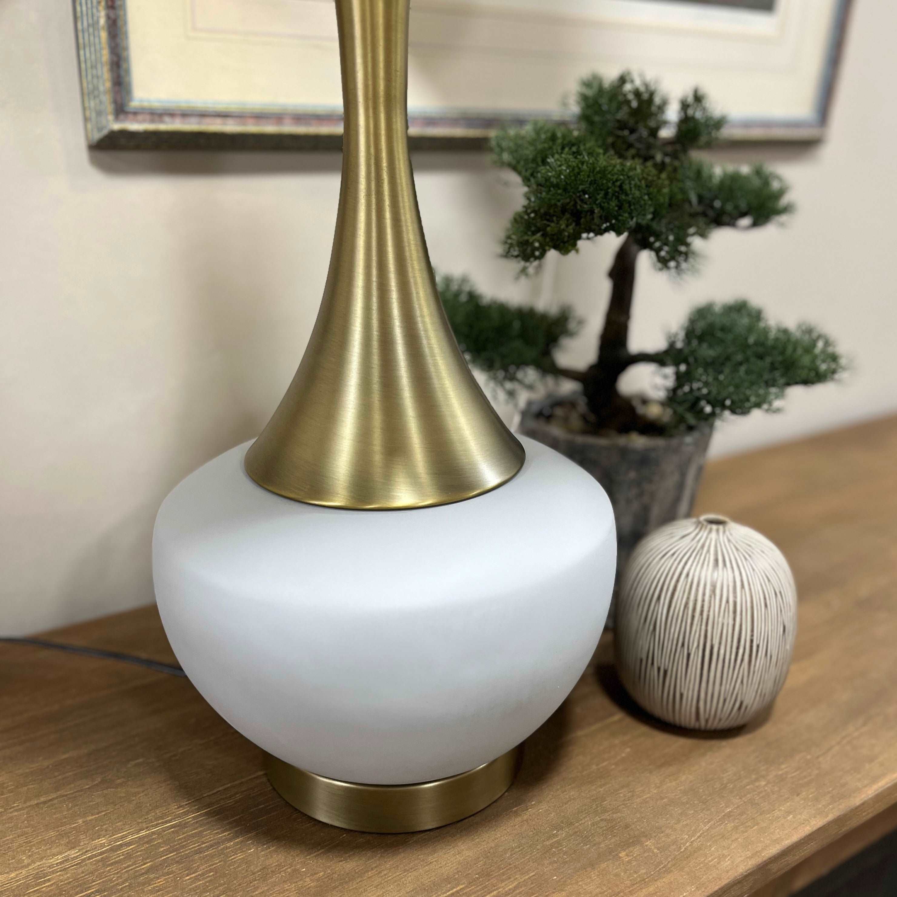 Bailey Gold Grey Table Lamp