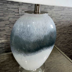 Alba White Glass Table Lamp