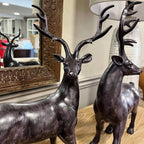 Pair of Standing Stag Statues