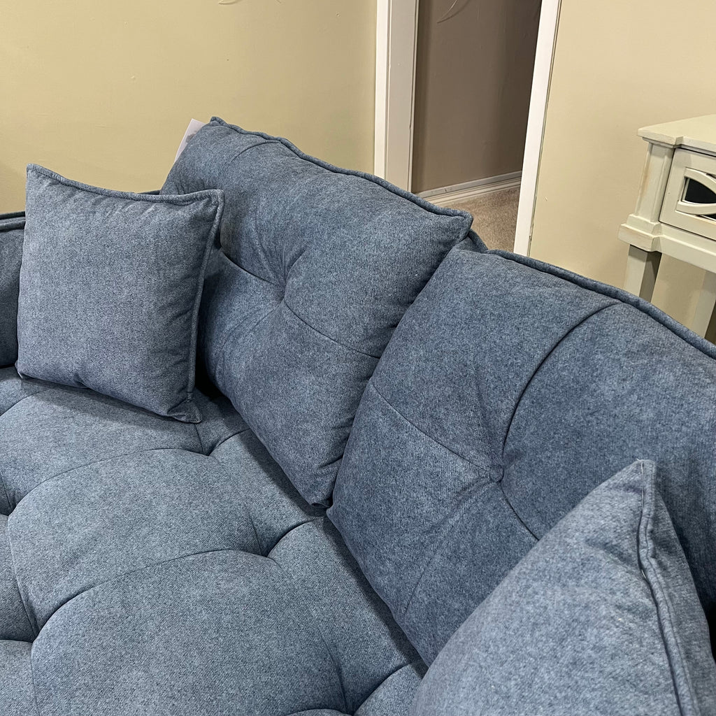 Siena Blue 2 Seater Sofa