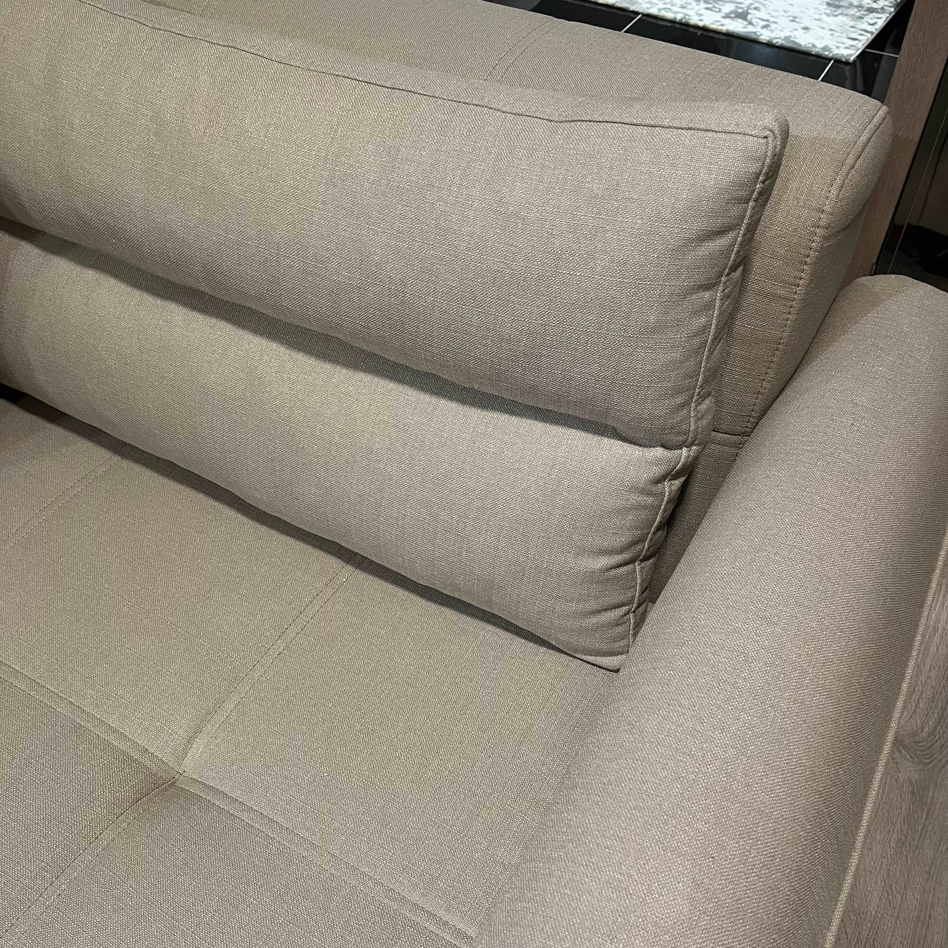 Aykon 3 Seater Cream Sofa