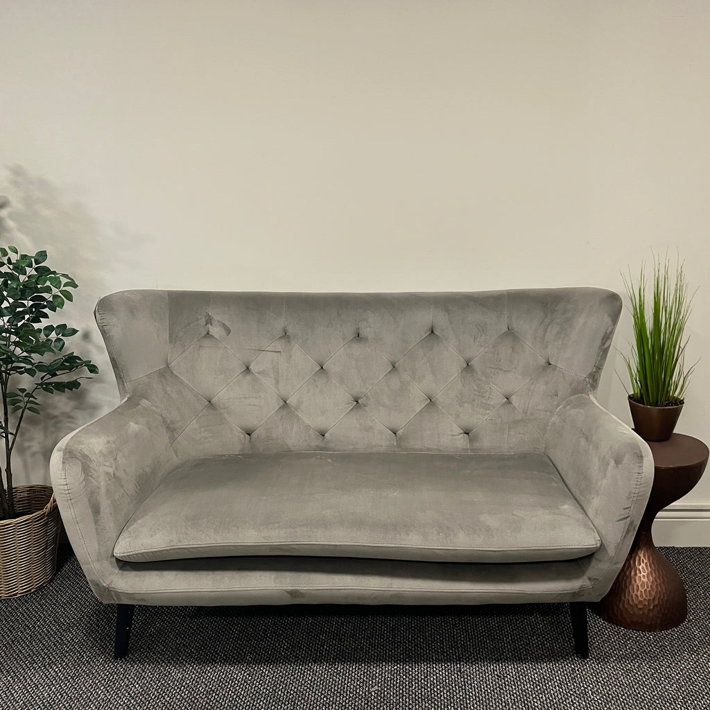 Yak 2 Seater Grey Sheepskin Sofa