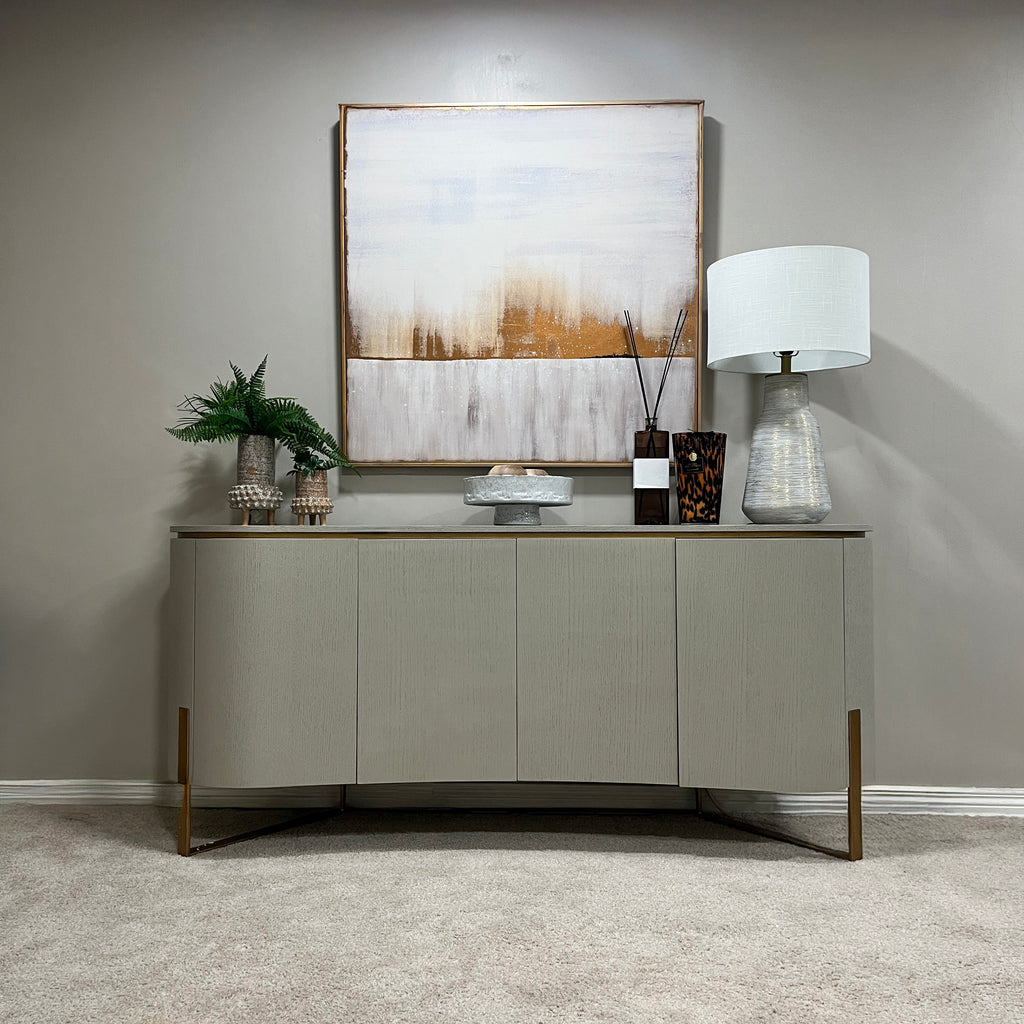 Santiago 4 Door Sideboard - Ivory