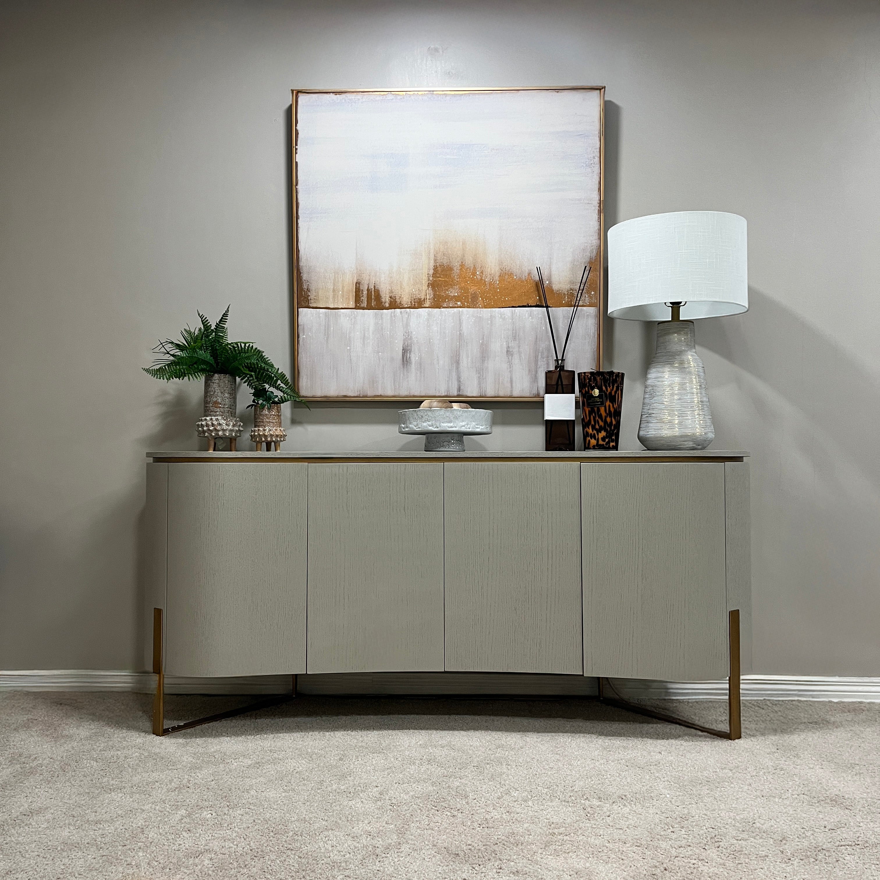 Santiago 4 Door Sideboard - Ivory