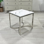 Ritz Faux Marble Side Table