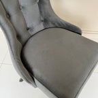 Oslo Dining Chair - Grey Velvet (Set of 2)