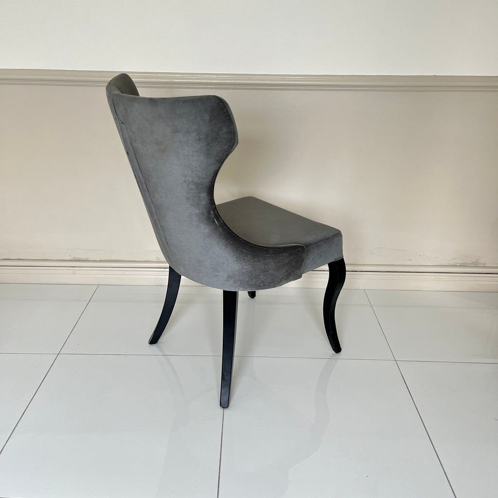 Oslo Dining Chair - Grey Velvet (Set of 6)