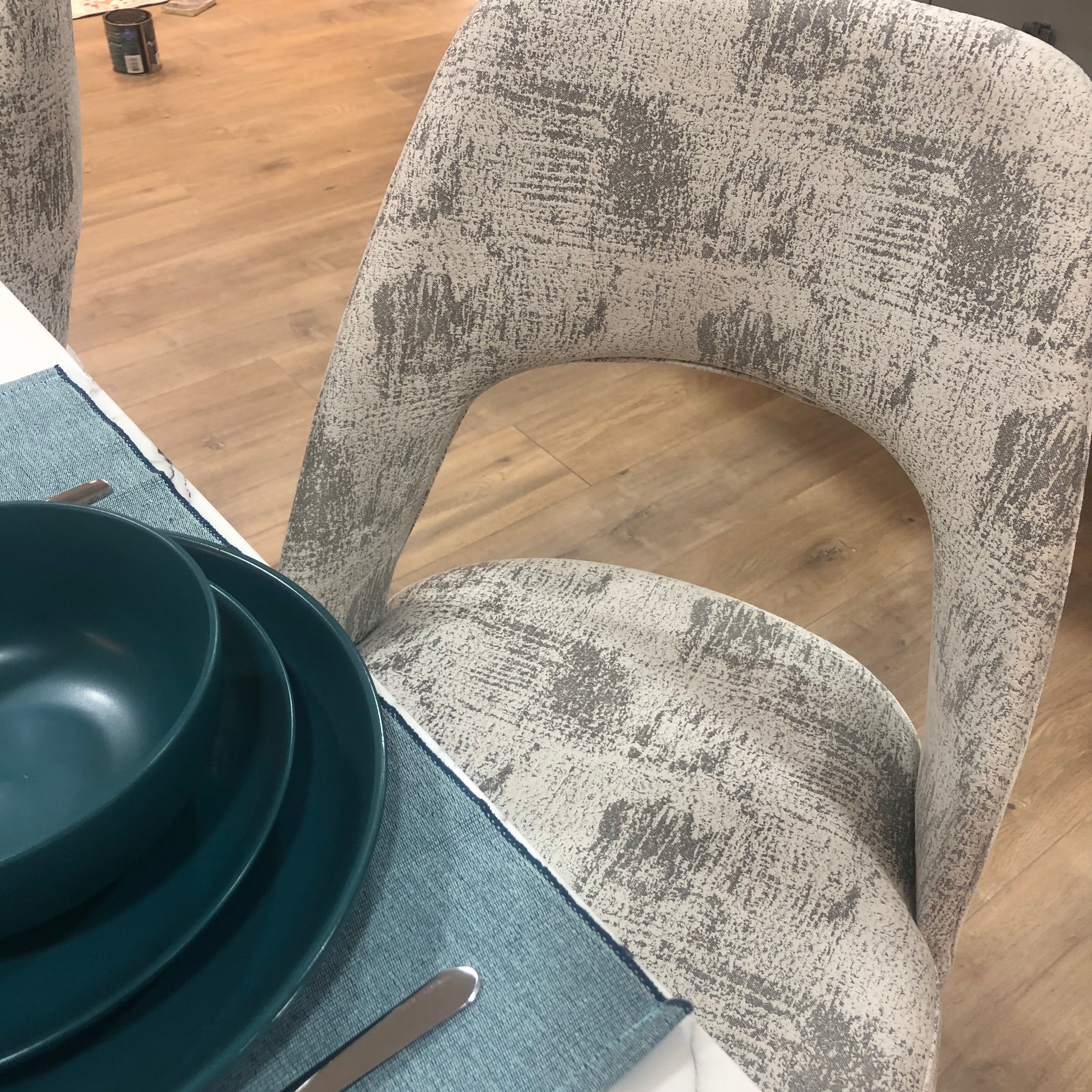 Viola Dining Chair - Silver / Grey  (Set of 6)