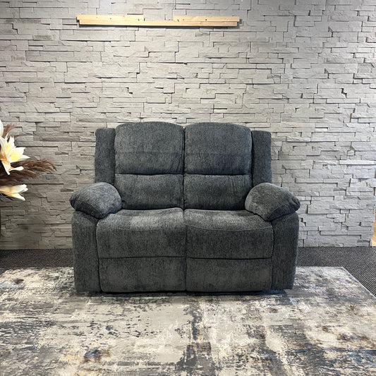 Austin 2 Seater Recliner Sofa - Dark Grey