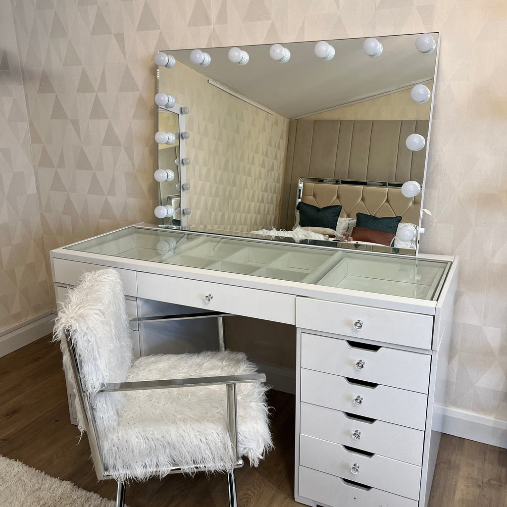 Hollywood White Dressing Table Pro