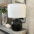 Preston Grey Glass Table Lamp