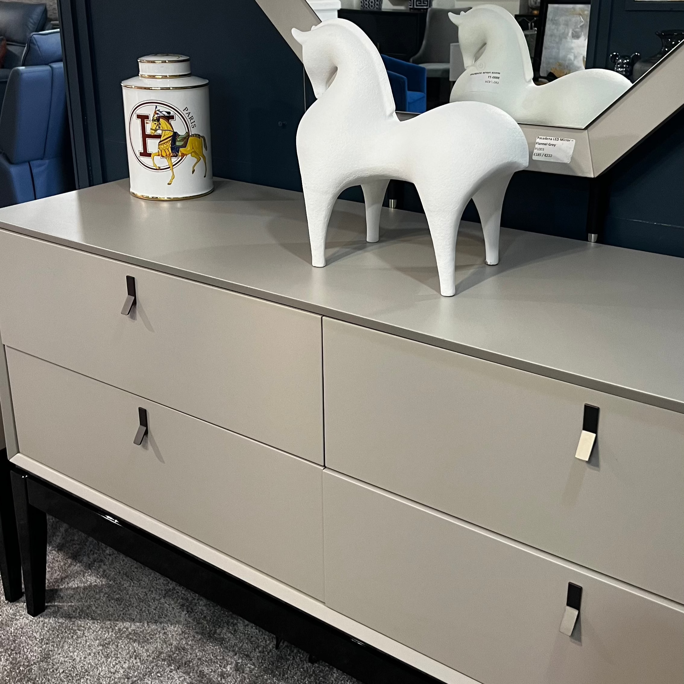 Pasadena Cool Grey Chest of 4 Drawers