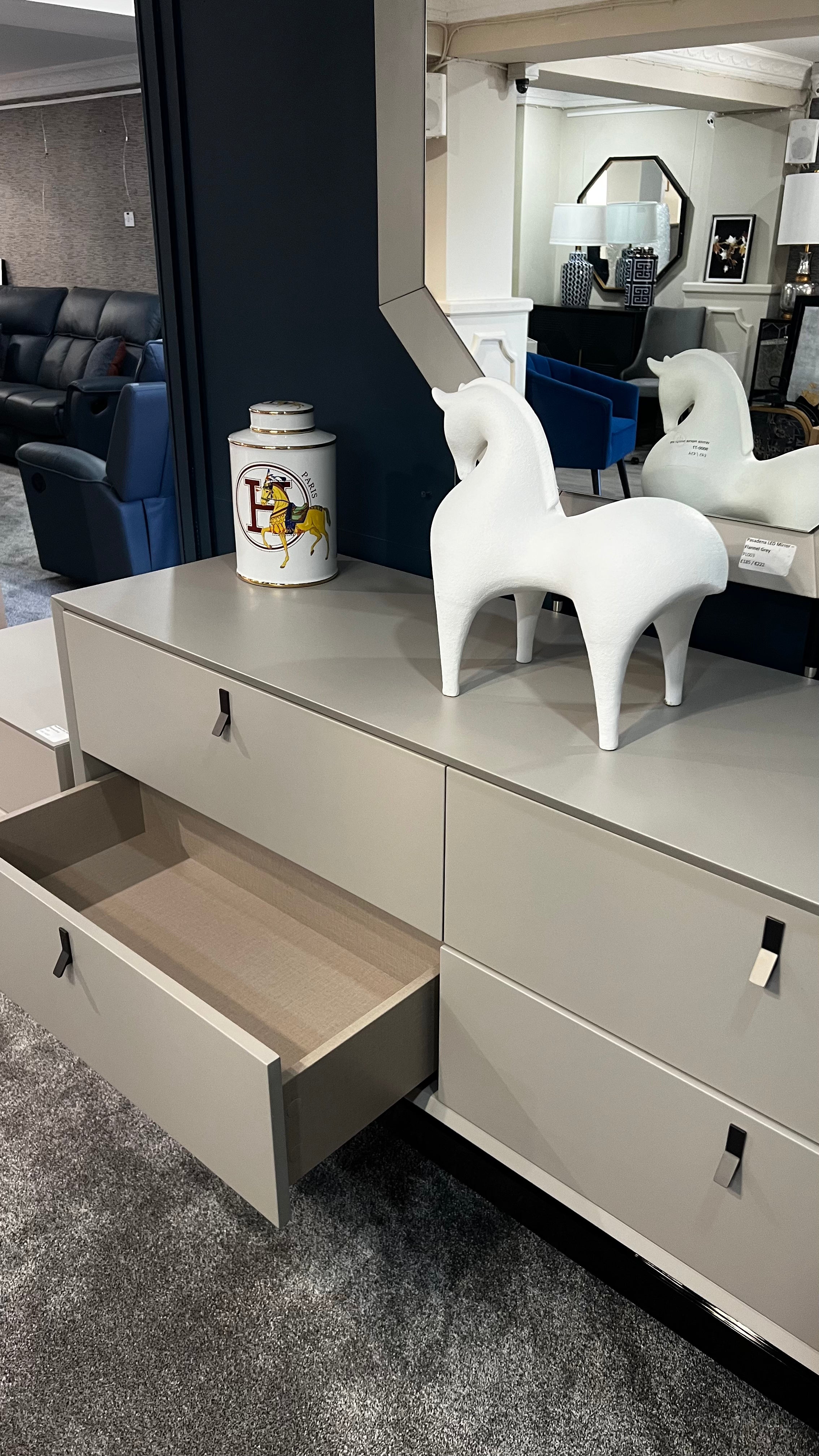 Pasadena Cool Grey Chest of 4 Drawers