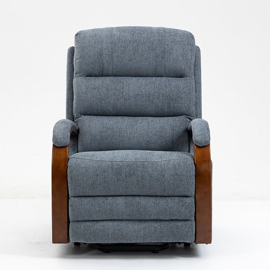 Westin Lift & Tilt Cream Recliner Chair Denim Blue (Dual Motor)