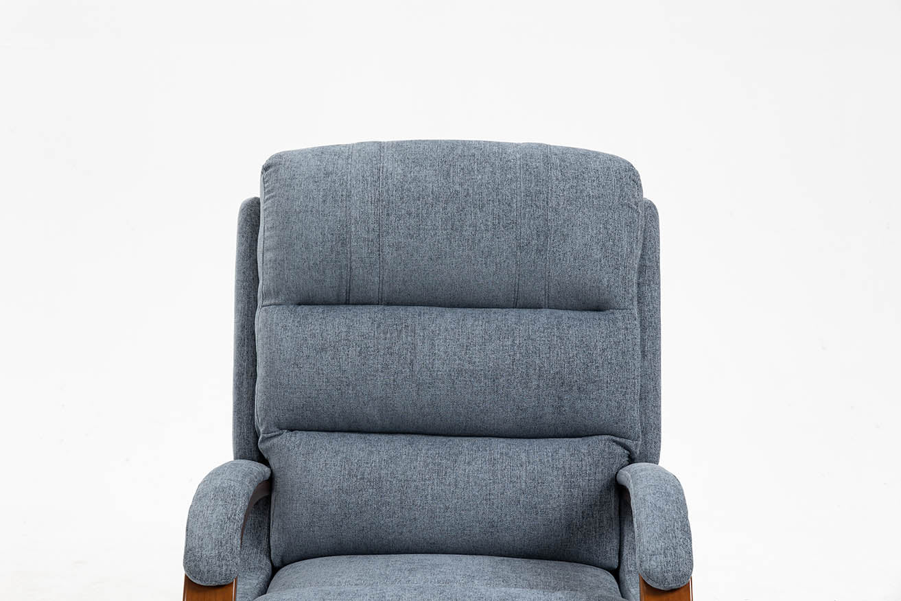 Westin Lift & Tilt Cream Recliner Chair Denim Blue (Dual Motor)