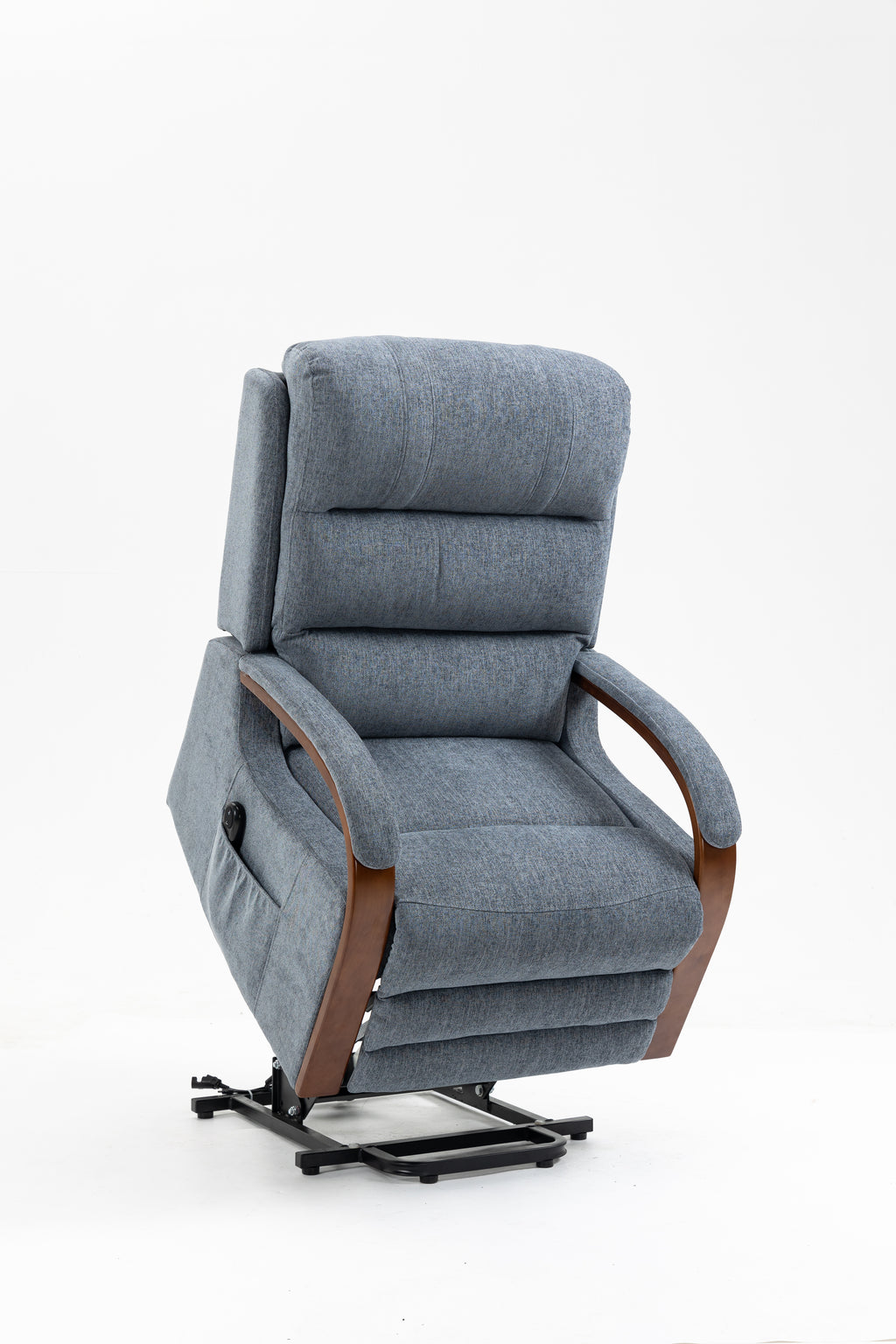 Westin Lift & Tilt Cream Recliner Chair Denim Blue (Dual Motor)