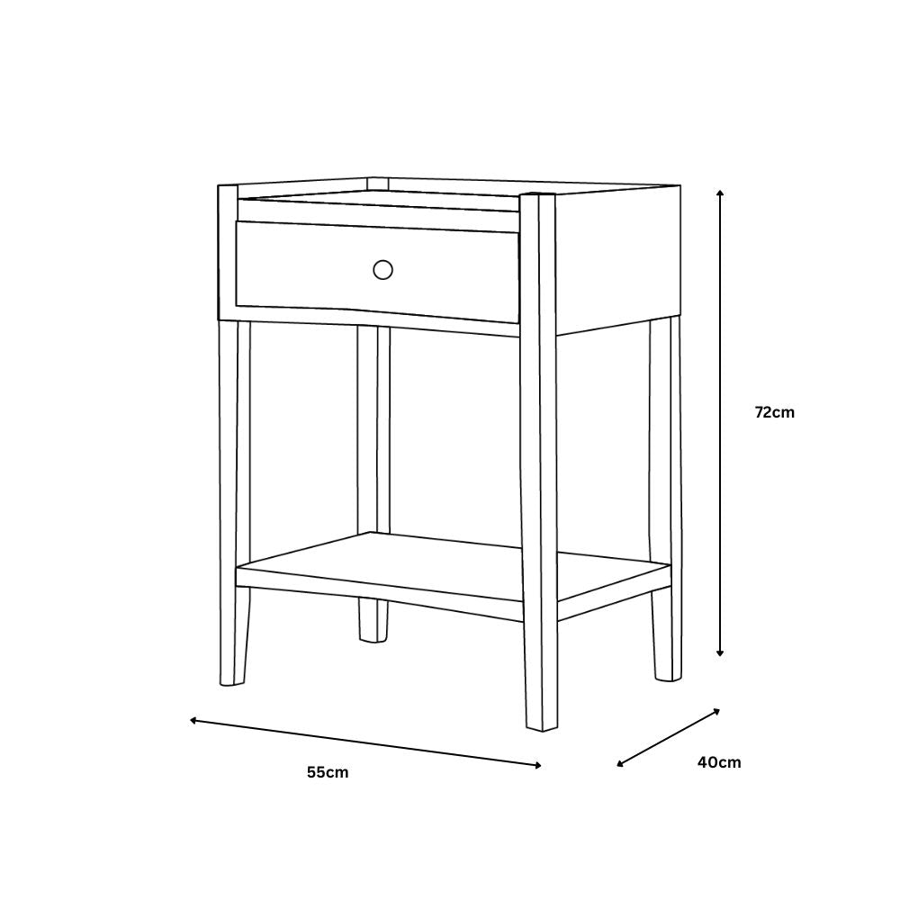 Jacob Side Table - Natural Wash