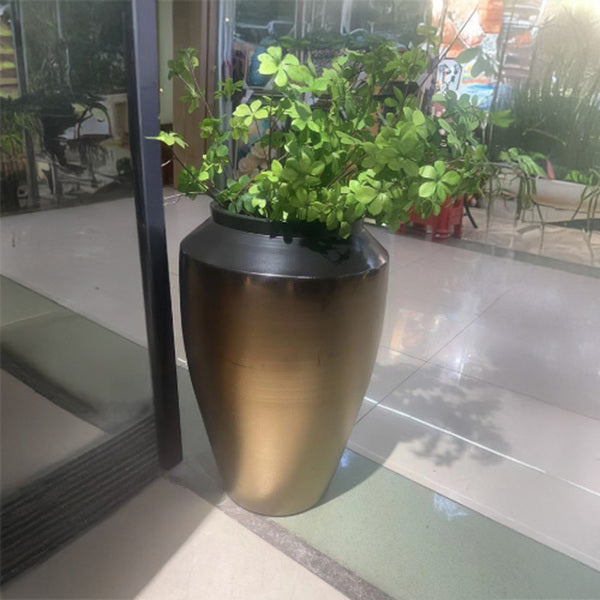 Tall Ceramic Pot Golden Fade 60cm