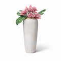 Tall Ceramic Pot Cream Drip Glaze 90cm