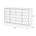 Lewis Grey/ brown Hexagonal Sideboard