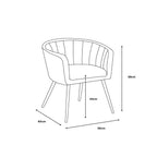 Lillie Pink Velvet Tub Chair