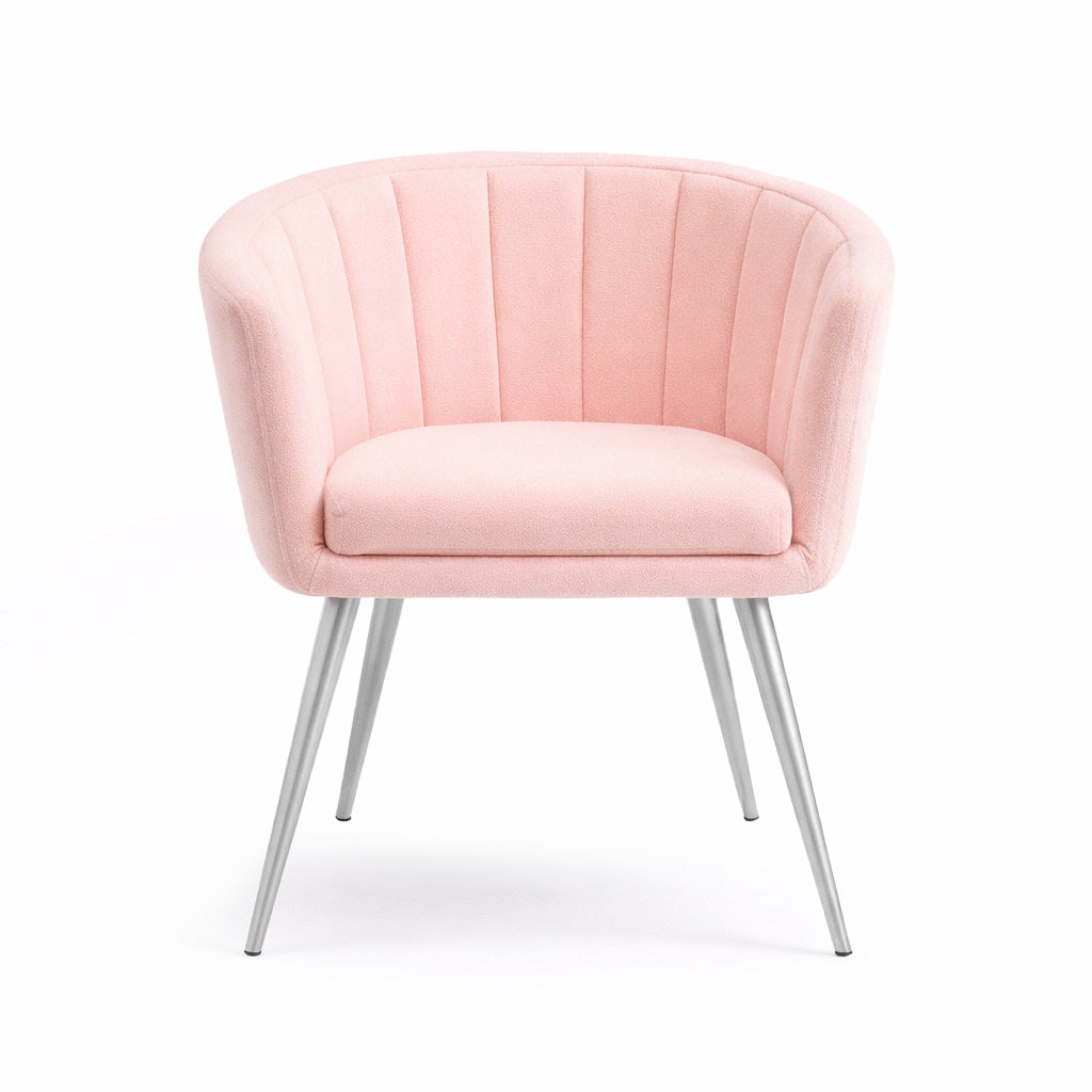 Lillie Pink Velvet Tub Chair