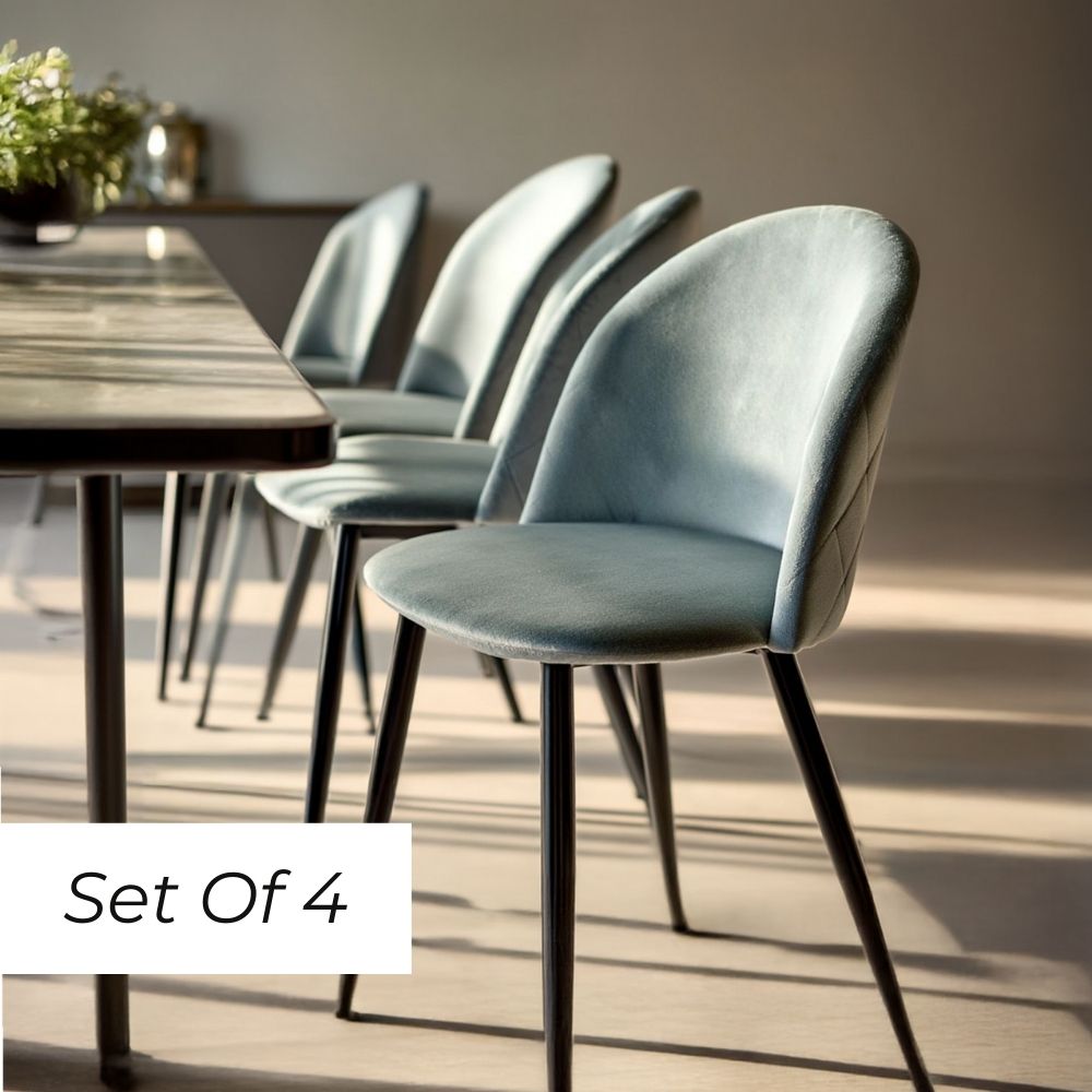 Lotus Dining Chair - Blue Mist  (Set of 4)