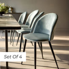 Lotus Dining Chair - Blue Mist  (Set of 4)