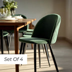 Lotus Dining Chair - Emerald Green  (Set of 4)