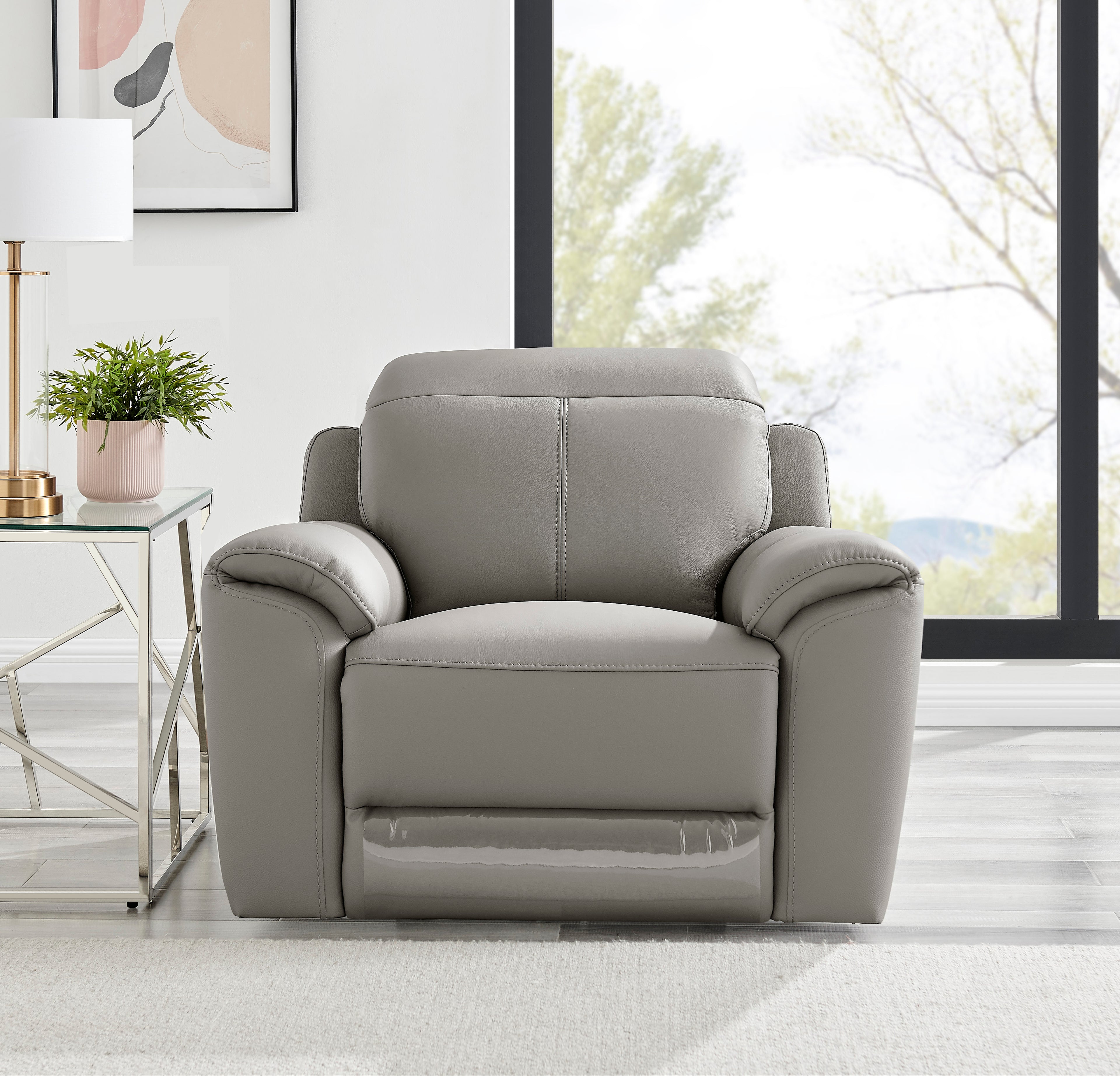 Madrid Fixed Armchair - Charcoal