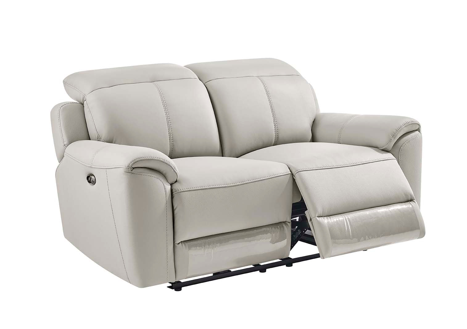 Madrid 2 Seater Electric Recliner - Light Grey