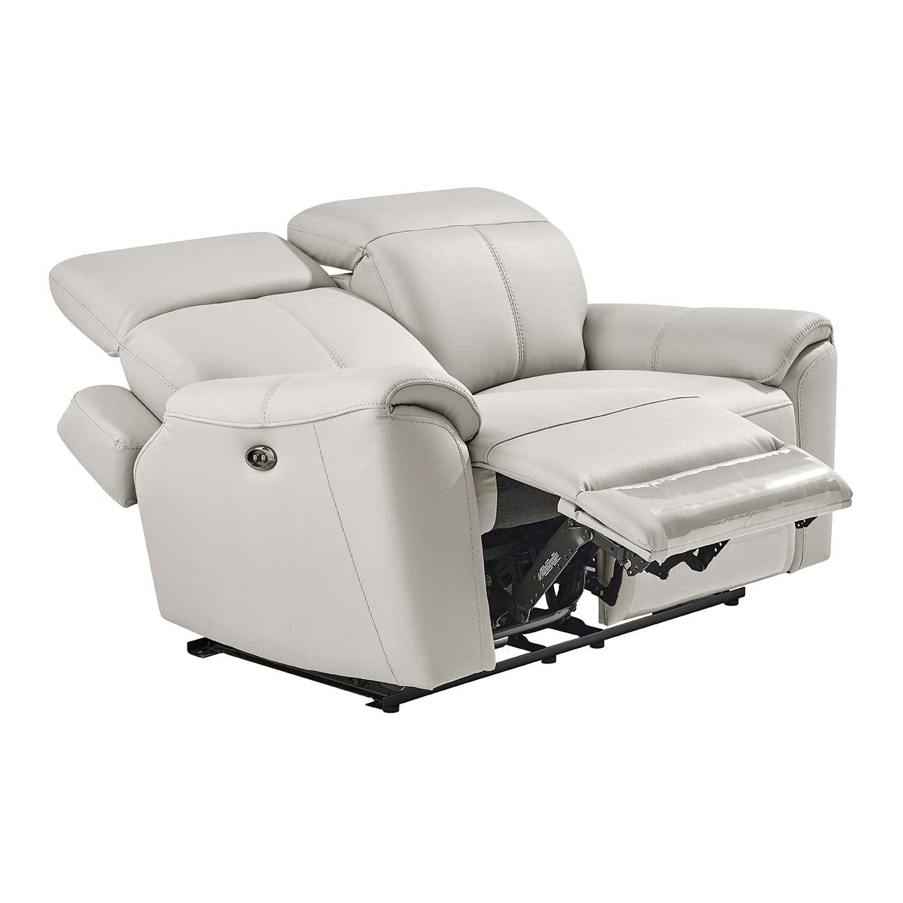 Madrid 2 Seater Electric Recliner - Light Grey