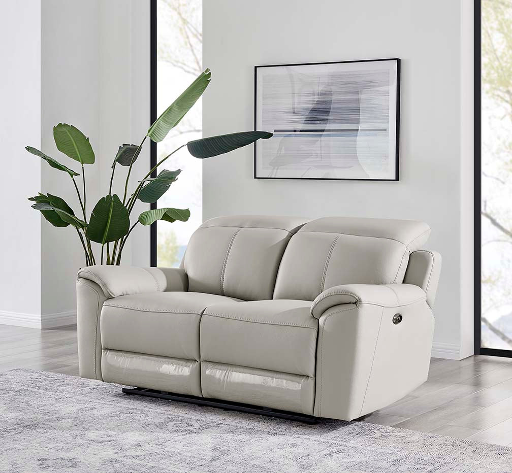Madrid 2 Seater Electric Recliner - Light Grey