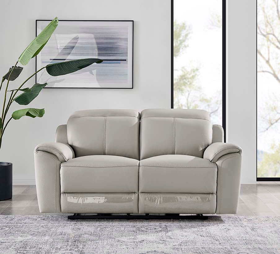 Madrid 2 Seater Electric Recliner - Light Grey