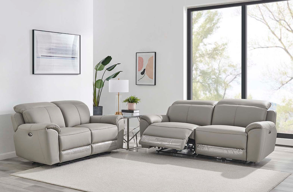 Madrid 3 Seater Electric Recliner - Charcoal