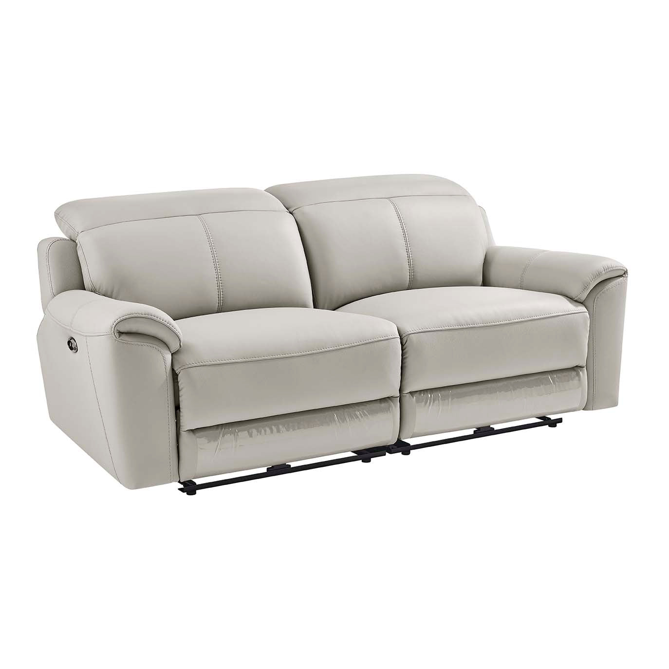 Madrid 3 Seater Electric Recliner Sofa – Light Grey – Spacious Comfort ...