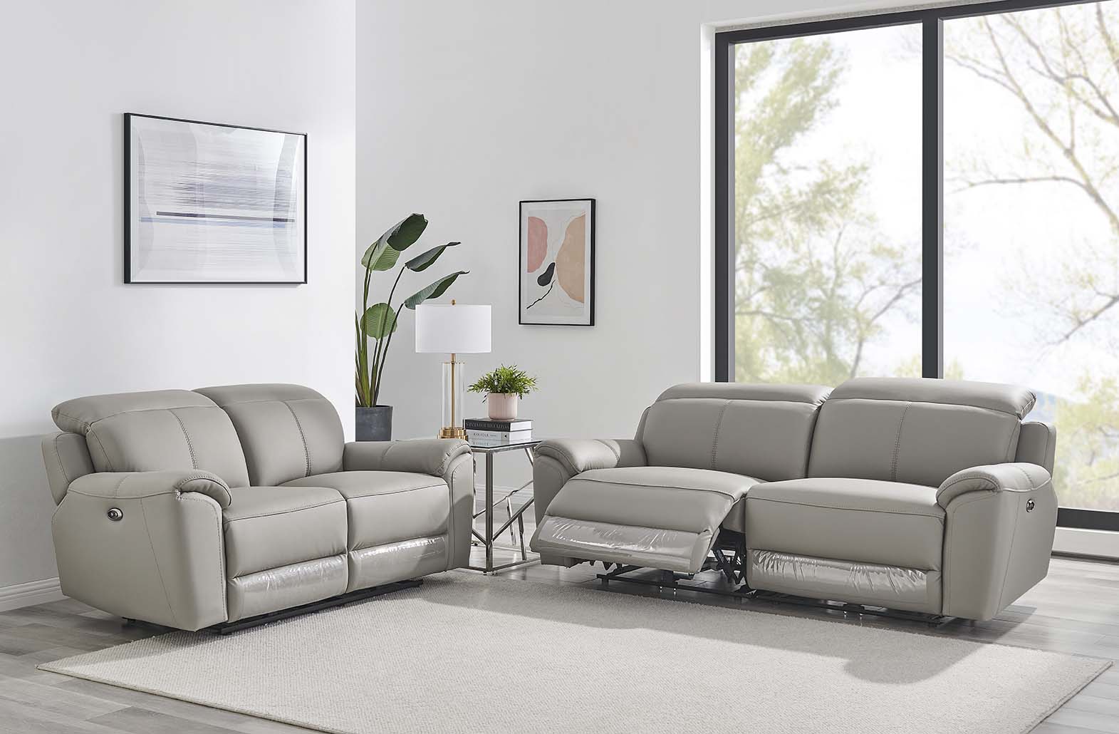 Madrid 2 Seater Electric Recliner - Charcoal
