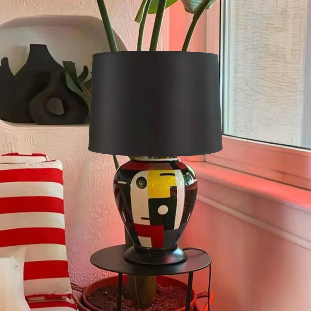 Mid Century Abstract Colour Ceramic Lamp